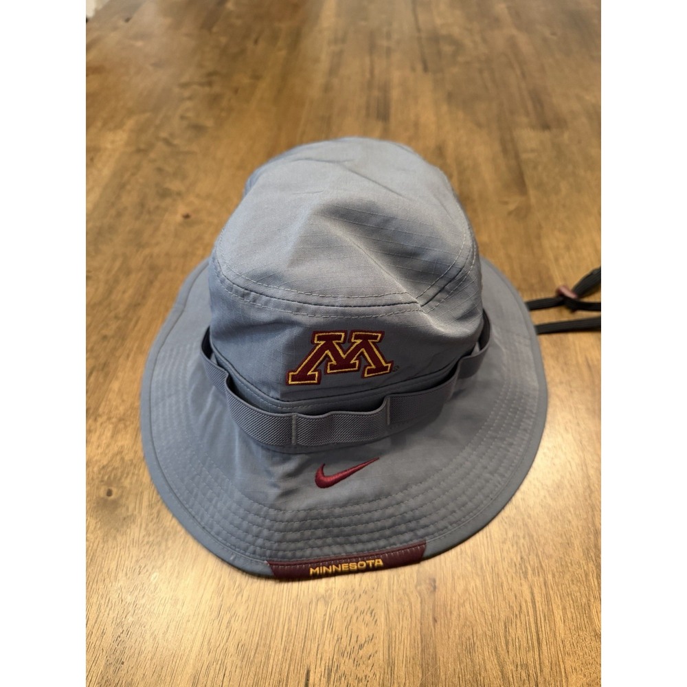 Nike Dri-Fit Minnesota Golden Gophers Boonie Bucket Hat Gray Men's Size M/L NCAA